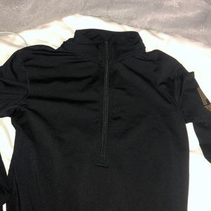 nike pro half zip fleece lined pullover